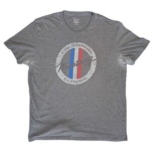 Lucky Brand Mustang Extra Large Gray Graphic Short Sleeve Tee Shirt